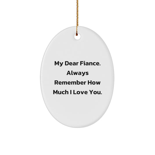 Christmas Ornament Gift for Fiance A Sweet Reminder of Love - Image 1