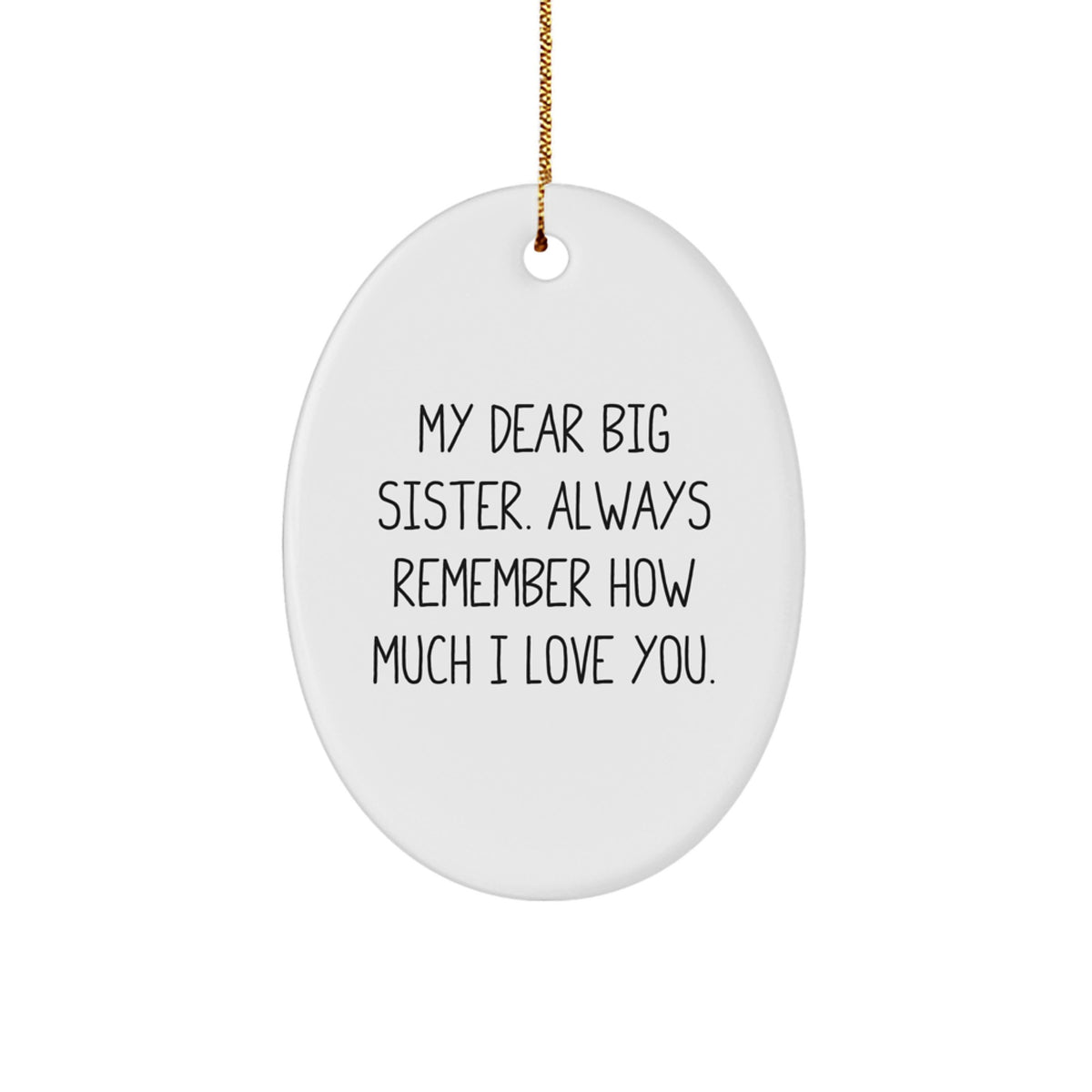 Big Sister Keepsake Christmas Ornament for Her Gift - Image 1