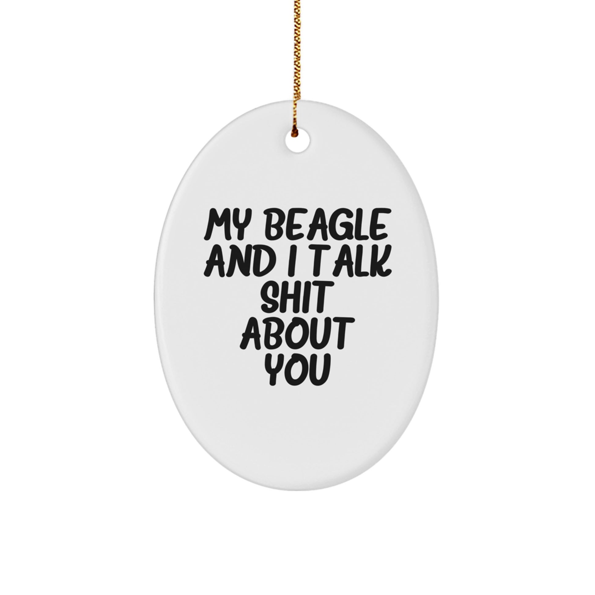 Beagle Dog Christmas Ornament Keepsake for Him Gift Playful Surprise - Image 1