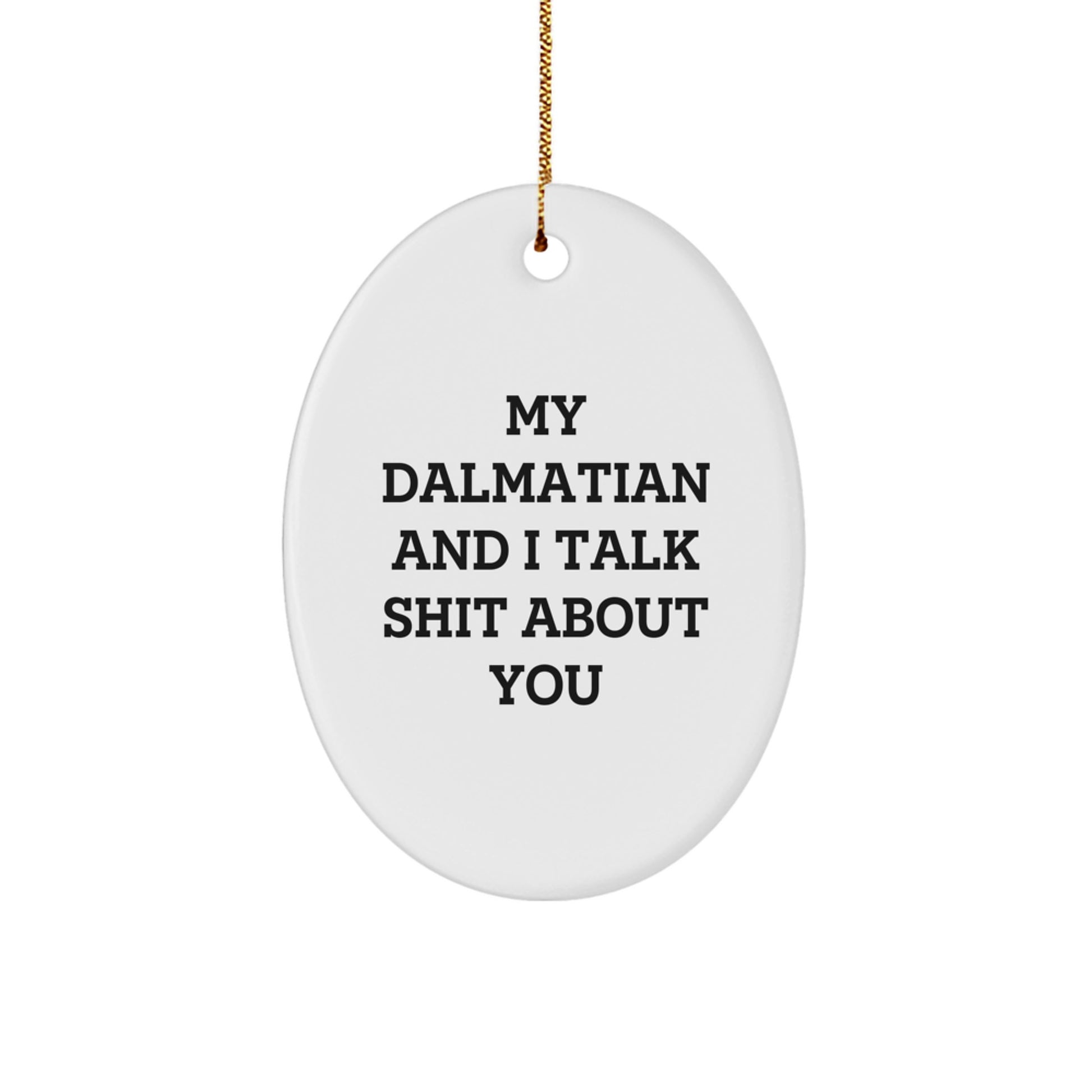 Dalmatian Dog Keepsake Christmas Ornament for Him Gift - Image 1