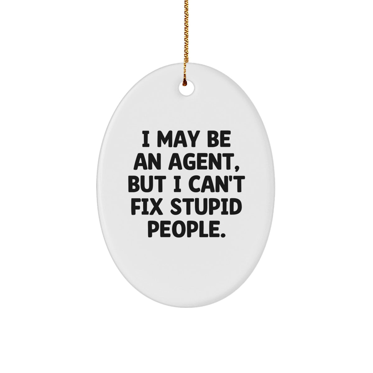 Agent Keepsake Christmas Ornament for Him Gift - Image 1