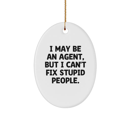 Agent Keepsake Christmas Ornament for Him Gift - Image 1