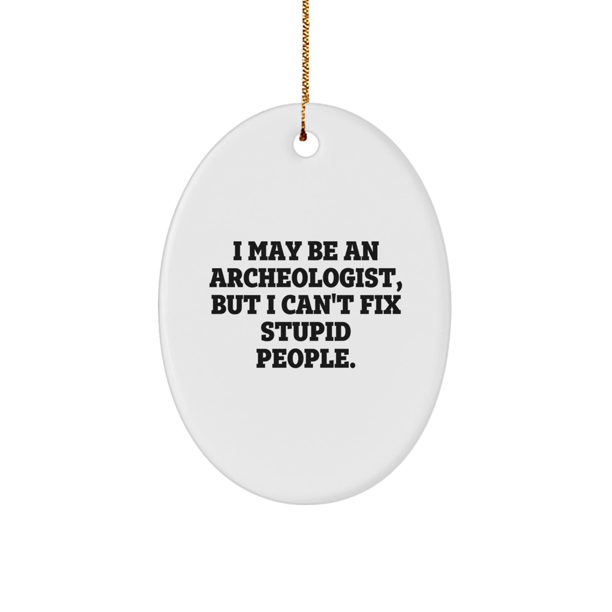 Archeologist Treasure Keepsake Christmas Ornament for Family Gift - Image 1
