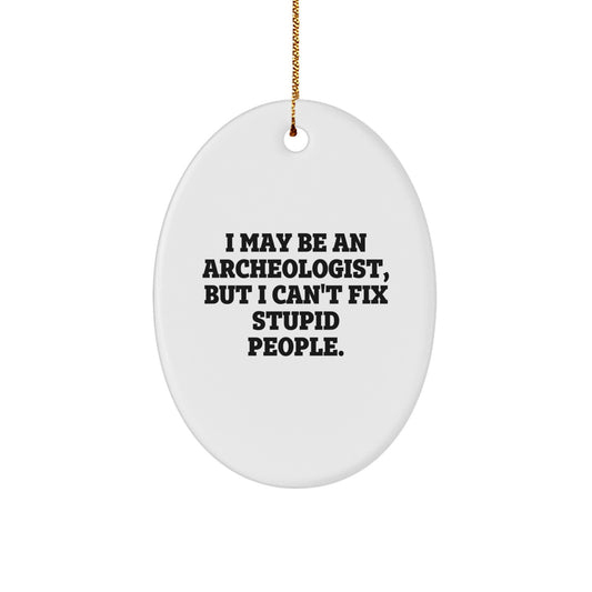 Archeologist Treasure Keepsake Christmas Ornament for Family Gift - Image 1