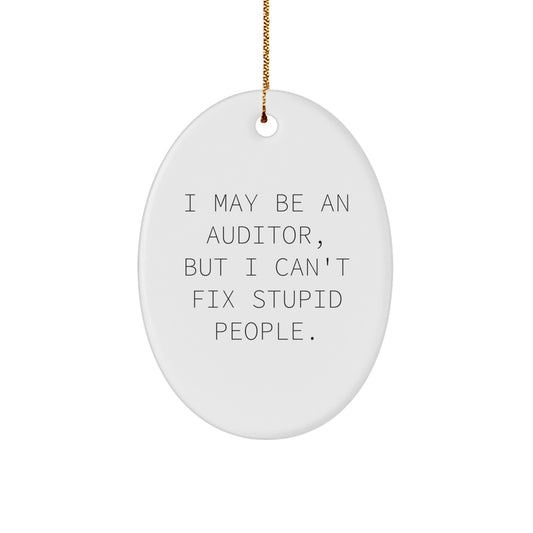 Auditor Keepsake Christmas Ornament for Him Gift - Image 1