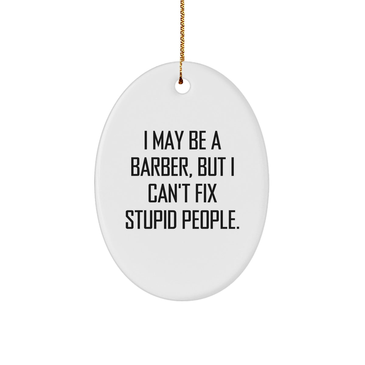 Barber Lighthearted Favorite Bright Christmas Ornament for Kids Gift - Image 1