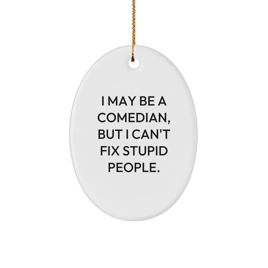 Comedian Keepsake Christmas Ornament for Him Gift - Image 1