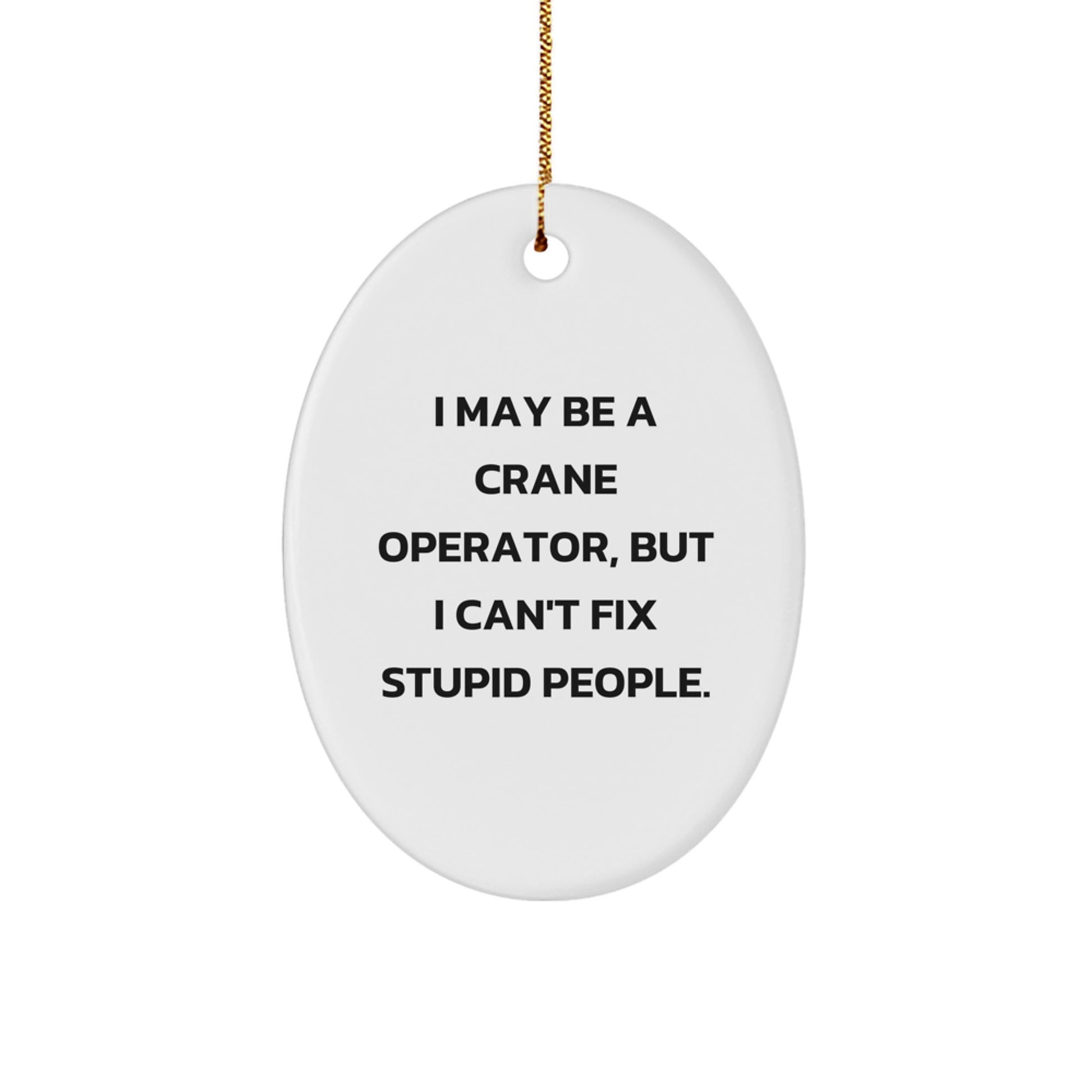 Favorite Crane Operator Christmas Ornament for Kids Gift - Image 1
