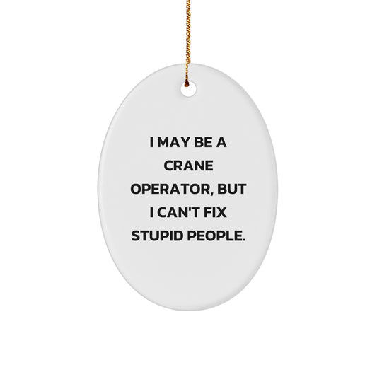 Favorite Crane Operator Christmas Ornament for Kids Gift - Image 1