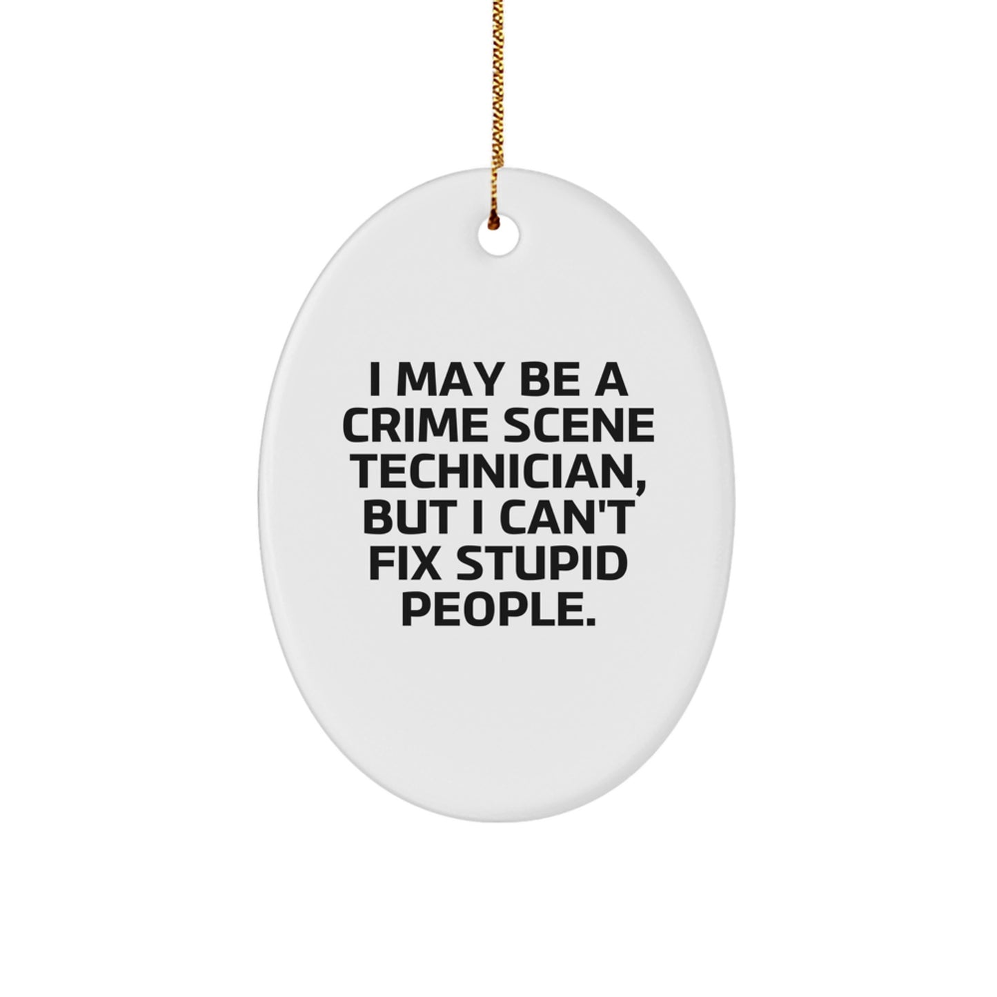 Crime Scene Technician Christmas Ornament Keepsake for Him Gift - Image 1