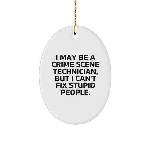 Crime Scene Technician Christmas Ornament Keepsake for Him Gift - Image 1