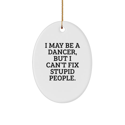 Witty Dancer Novelty Christmas Ornament for Friends Gift - Image 1