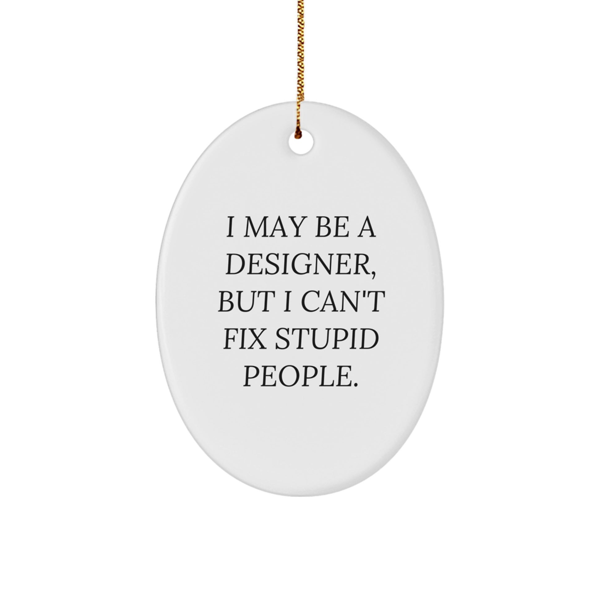 Designer Oval Ornament Gifts from Men for Christmas Unique Decor - Image 1