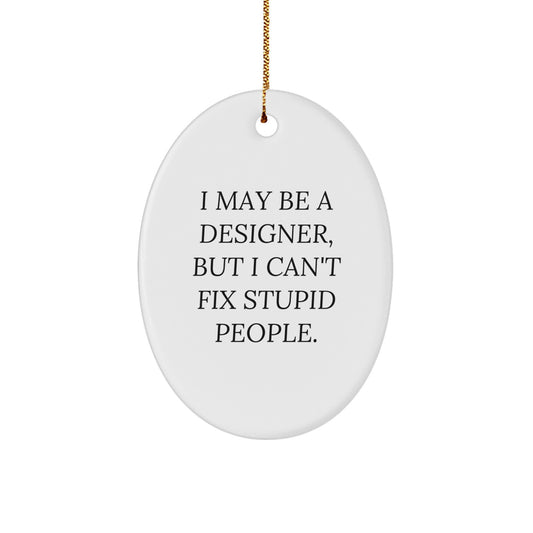Designer Oval Ornament Gifts from Men for Christmas Unique Decor - Image 1