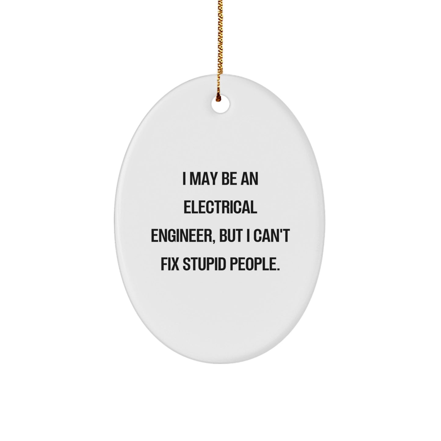 Electrical Engineer Favorite Oval Ornament for Kids Christmas Gift - Image 1