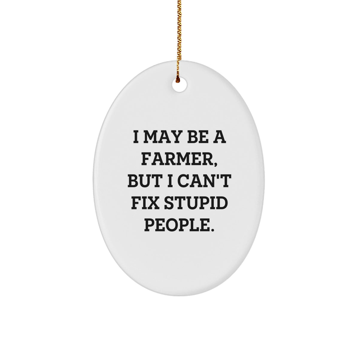 Farmer Christmas Ornament for Him Keepsake Gift I May Be A Farmer - Image 1