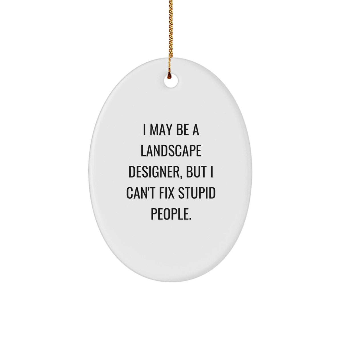 Landscape Designer Oval Ornament Keepsake for Him Christmas Gift - Image 1