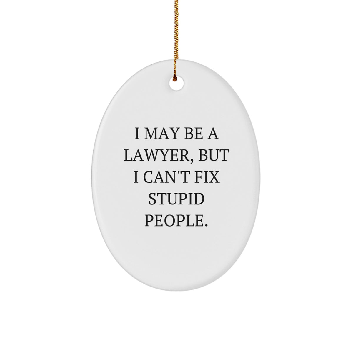 Lawyer Keepsake Christmas Ornament for Him Gift Brightly Printed - Image 1