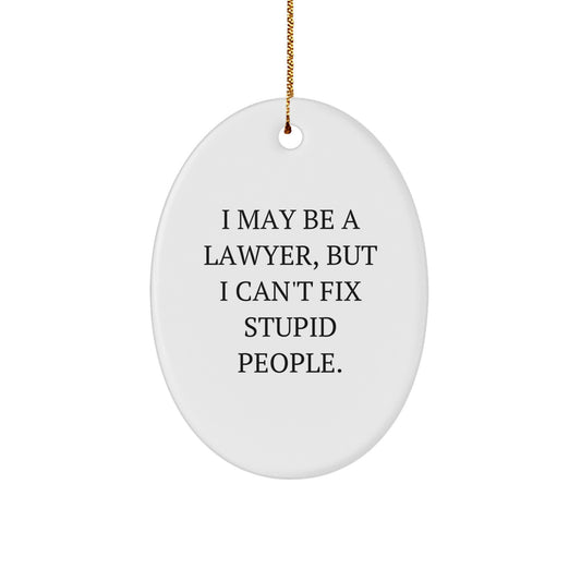 Lawyer Keepsake Christmas Ornament for Him Gift Brightly Printed - Image 1