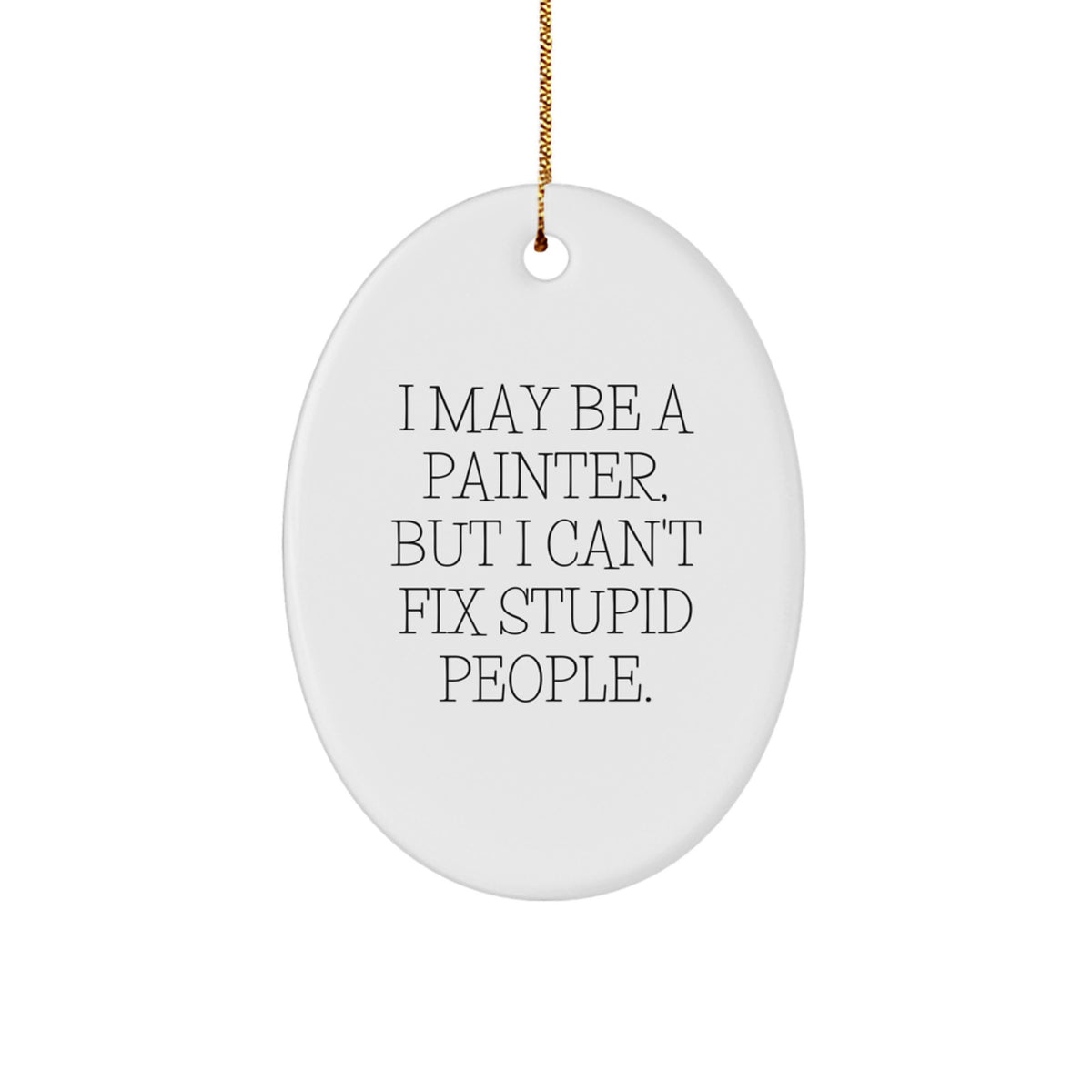 Witty Painter Christmas Ornament for Roommates Memento Gift Brightly - Image 1