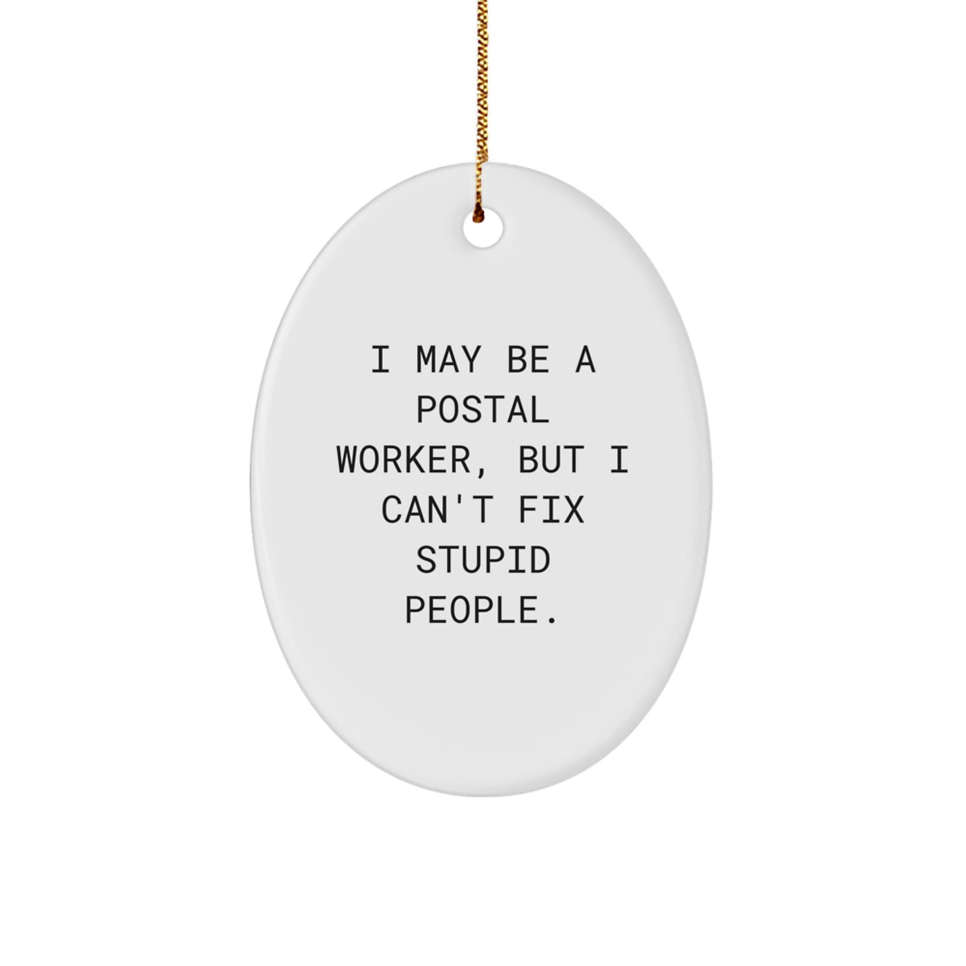 Postal Worker Keepsake Christmas Ornament for Him Gift - Image 1