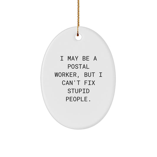 Postal Worker Keepsake Christmas Ornament for Him Gift - Image 1