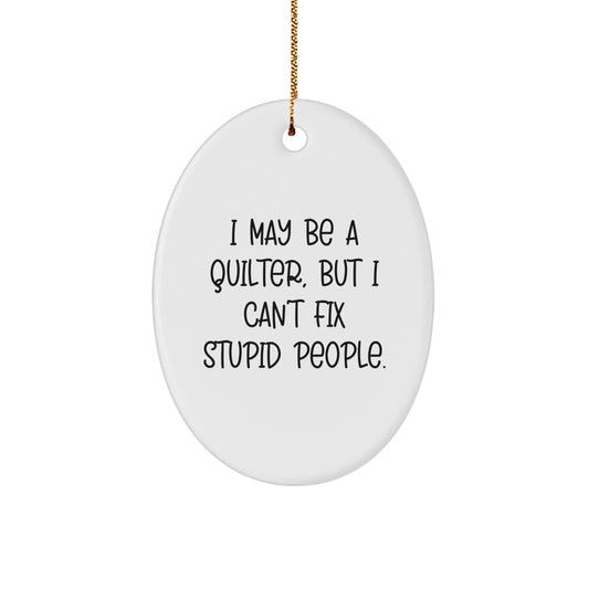 Quilter Keepsake Christmas Ornament for Him Gift – Holiday Surprise - Image 1