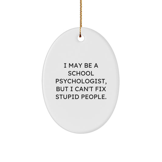 Christmas Ornament Idea for Coworkers Gift – School Psychologist Humor - Image 1