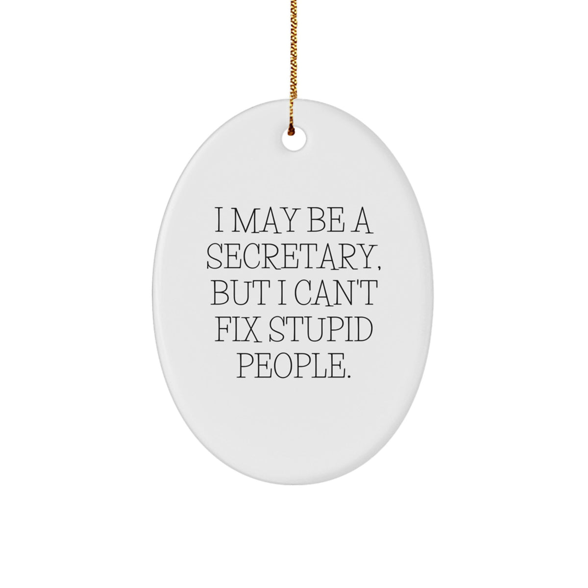 I May Be A Secretary Novelty Christmas Ornament for Friends Gift - Image 1