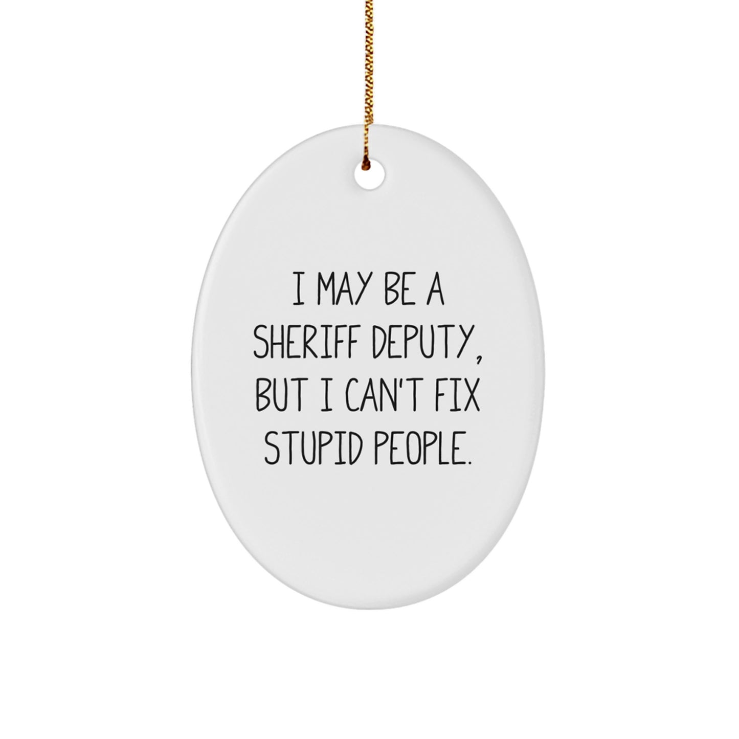 Sheriff Deputy Christmas Ornament Keepsake for Him Gift - Image 1