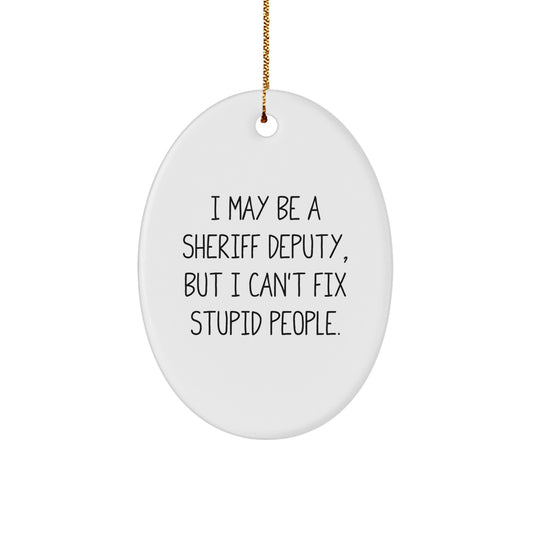 Sheriff Deputy Christmas Ornament Keepsake for Him Gift - Image 1