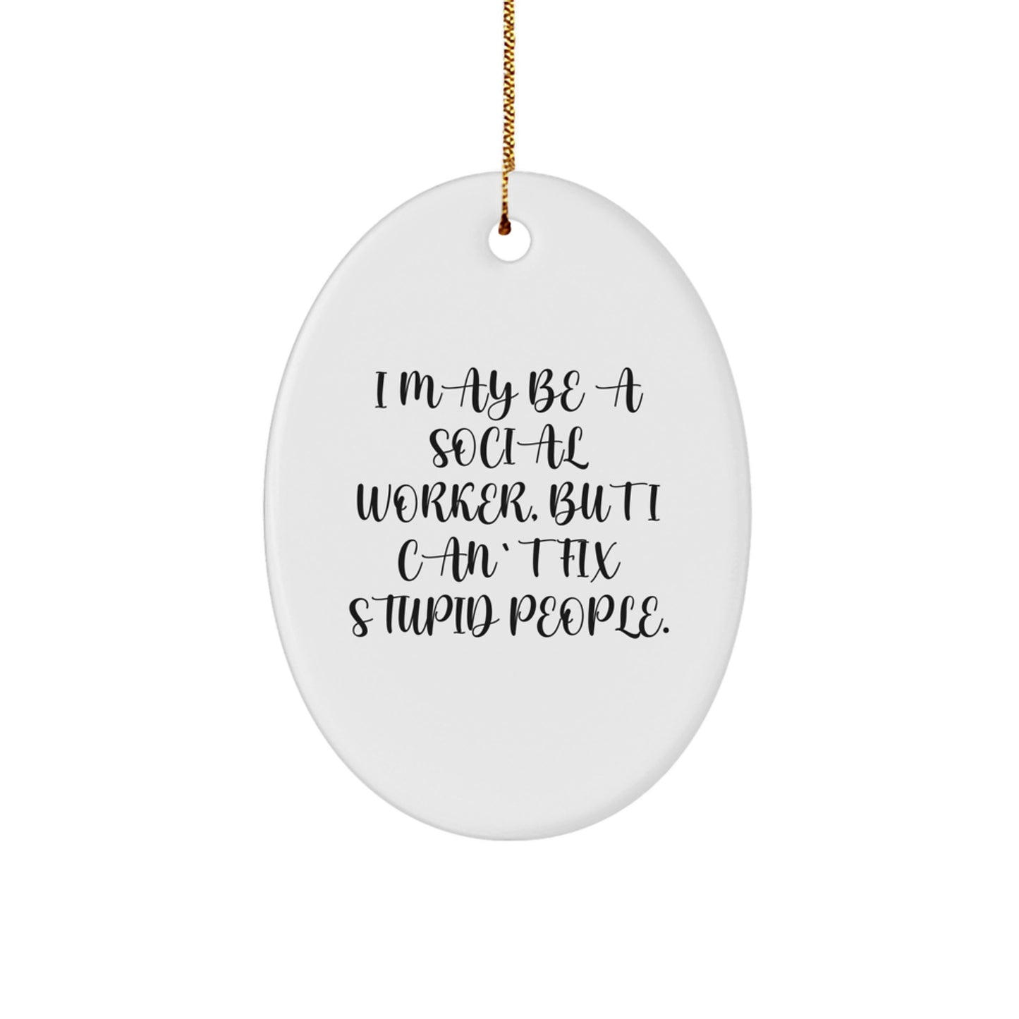 Social Worker Keepsake Christmas Ornament for Him Gift - Image 1
