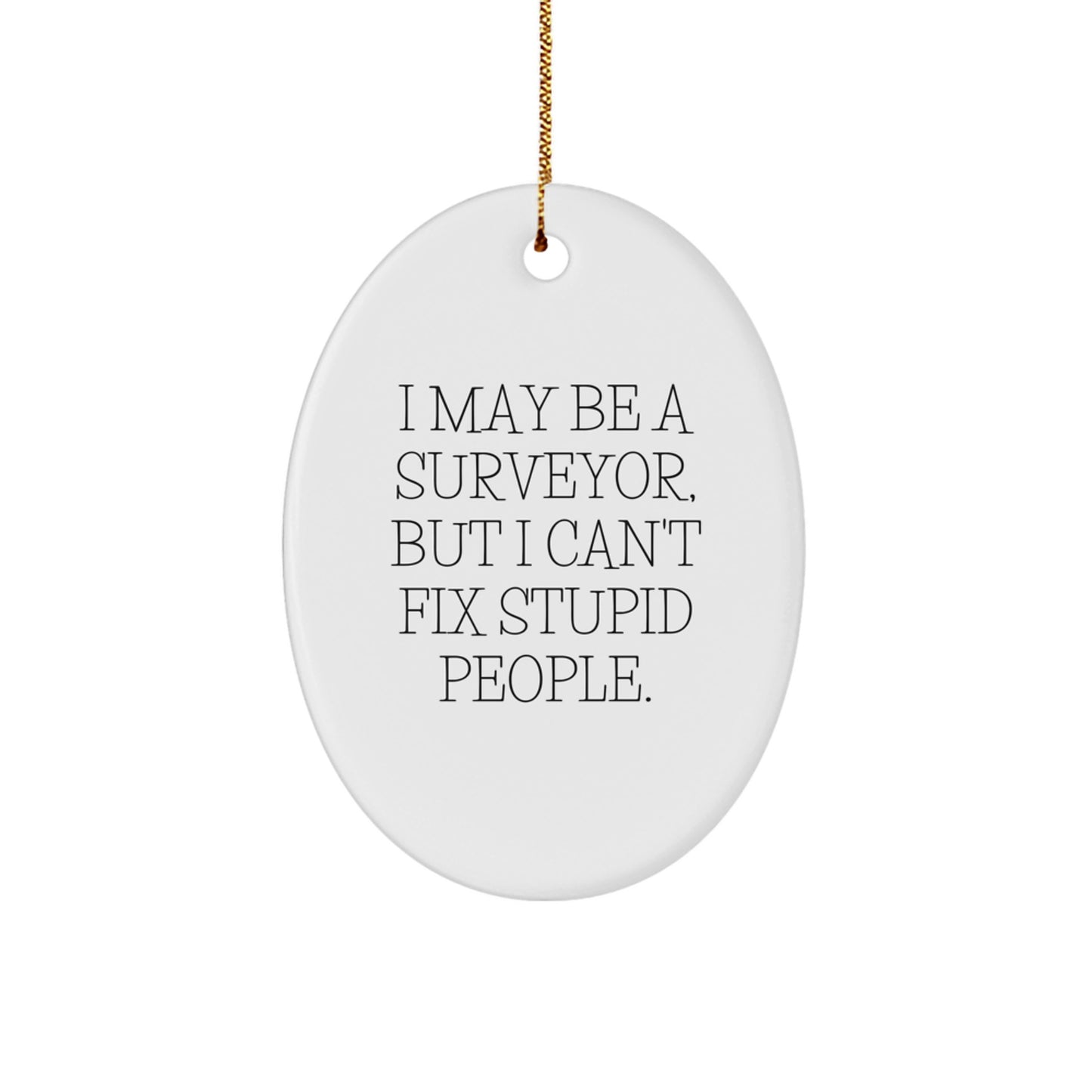 Surveyor Christmas Ornament Idea for Coworkers Gift - Image 1
