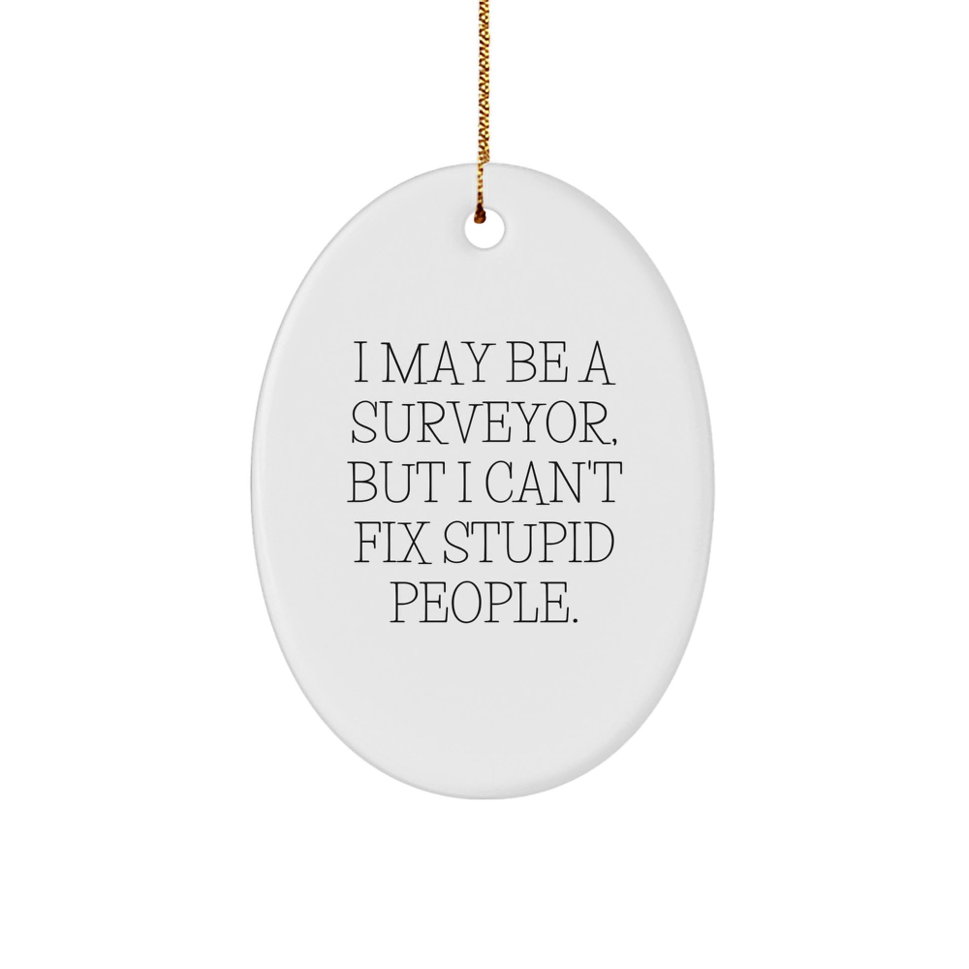 Surveyor Christmas Ornament Idea for Coworkers Gift - Image 1