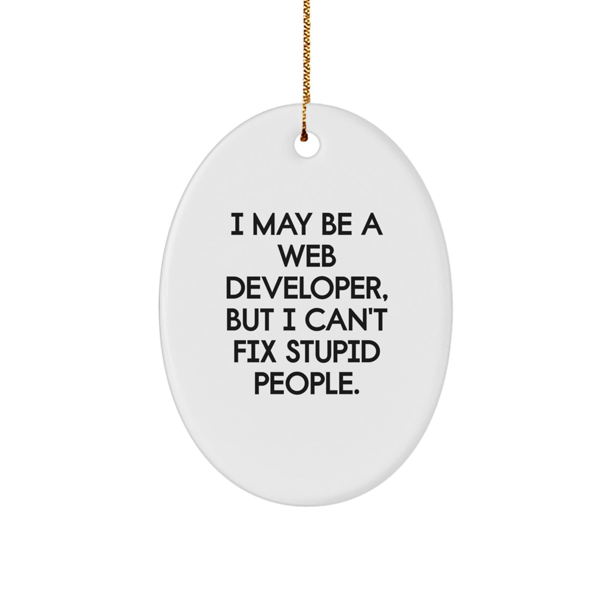 Christmas Unique Gift for Her Web Developer Ornament I May Be a Web Dev - Image 1