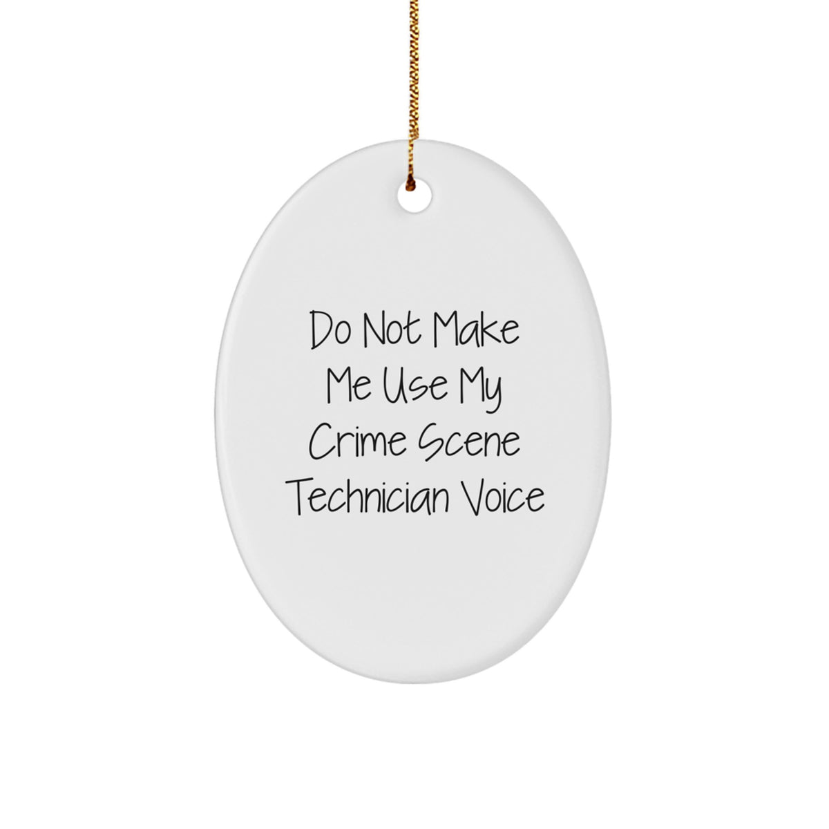 Crime Scene Technician Keepsake Christmas Ornament for Him Gift Unique - Image 1