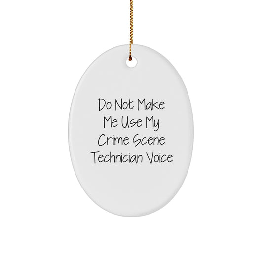 Crime Scene Technician Keepsake Christmas Ornament for Him Gift Unique - Image 1