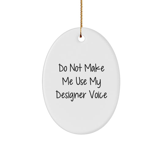 Designer Oval Ornament Gifts from Men Friends to Women Designer at Christmas Unique - Image 1