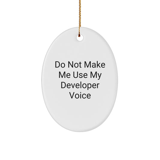 Developer Keepsake Christmas Ornament for Him Gift - Image 1