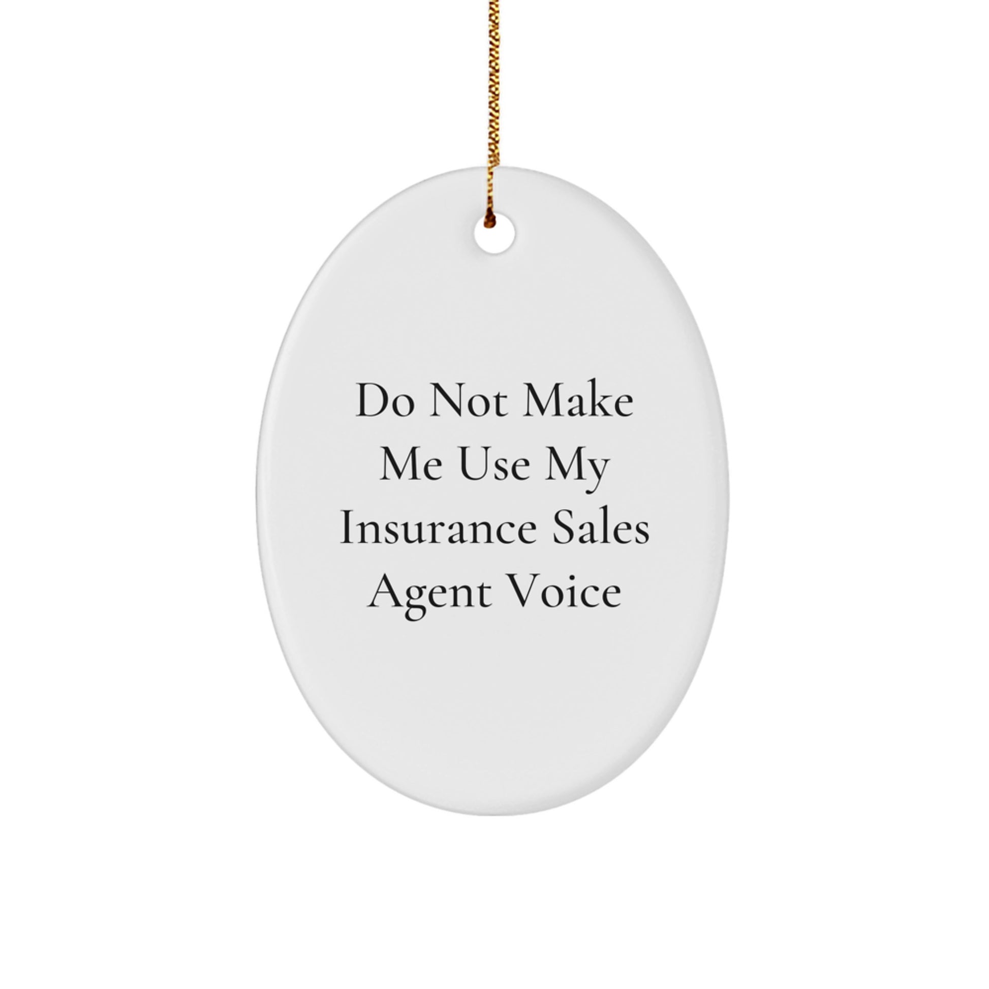 Insurance Sales Agent Christmas Ornament for Her Present Gift - Image 1