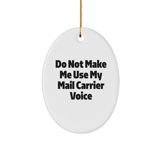 Christmas Mail Carrier Ornament for Her Present Voice Gift - Image 1