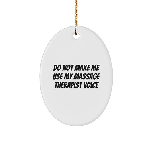 Massage Therapist Keepsake Holiday Tree Christmas Ornament for Him Gift - Image 1