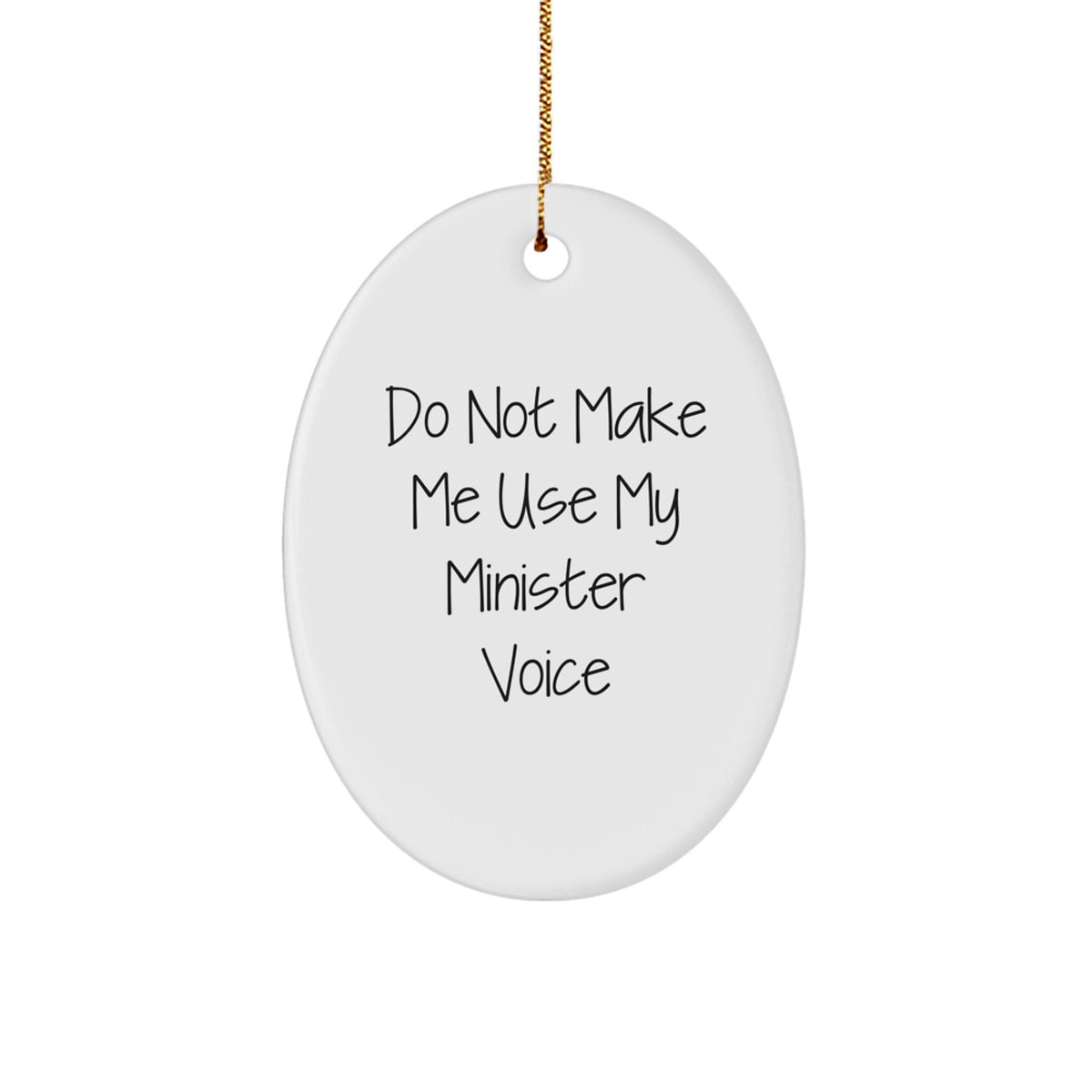 Playful Minister Christmas Ornament for Friends Gift – Novelty - Image 1