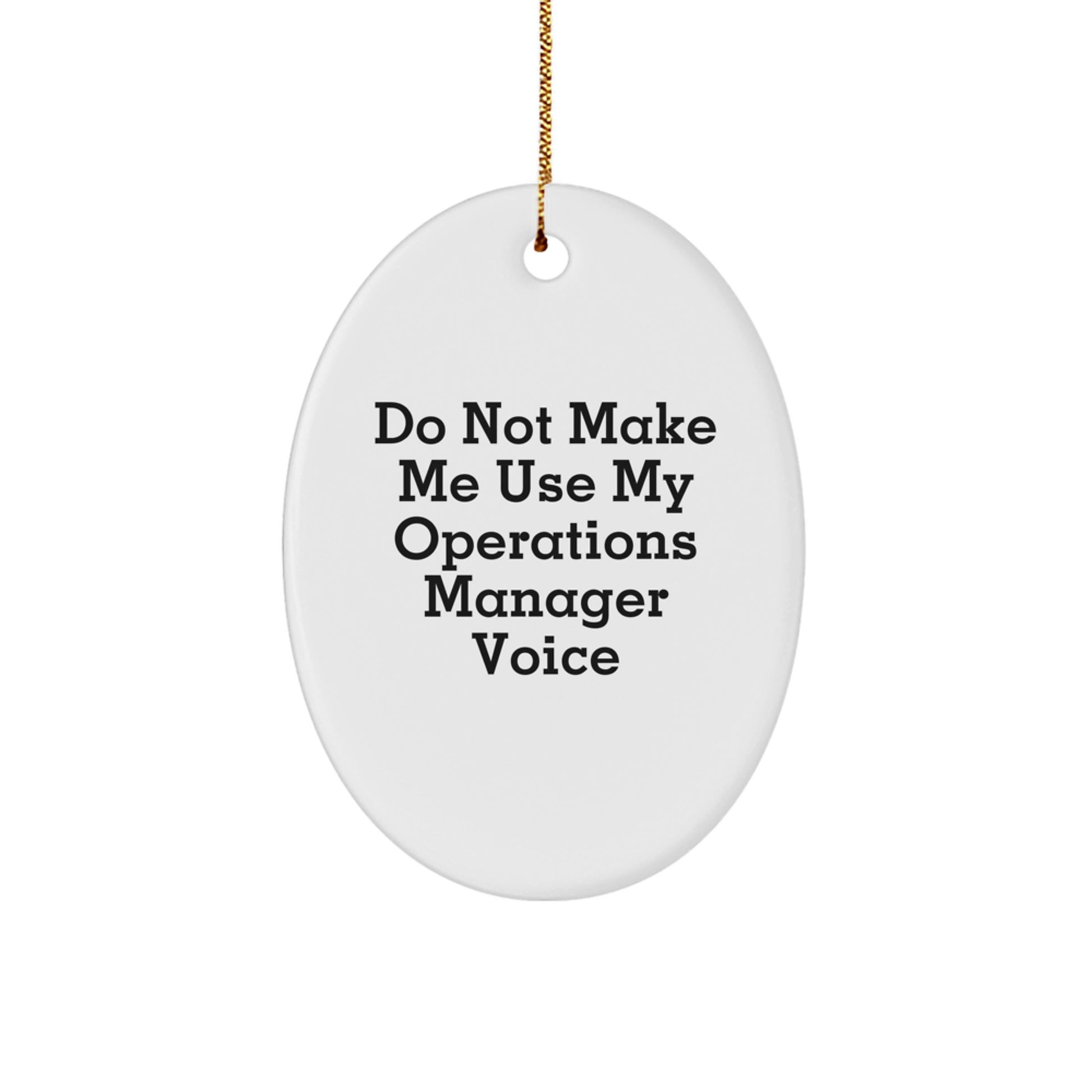 Whimsical Operations Manager Novelty Christmas Ornament for Friends Gift - Image 1