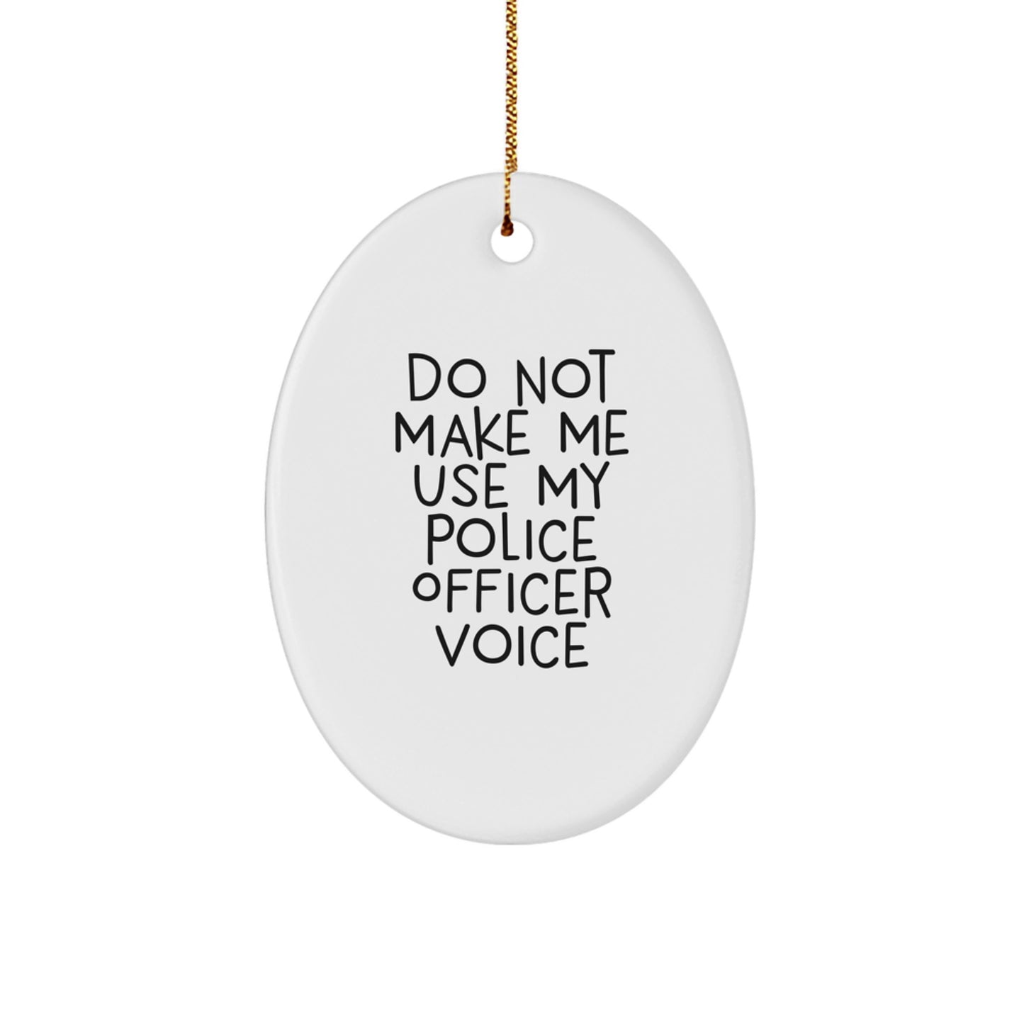 Police Officer Favorite Kids Holiday Christmas Ornament Gift - Image 1