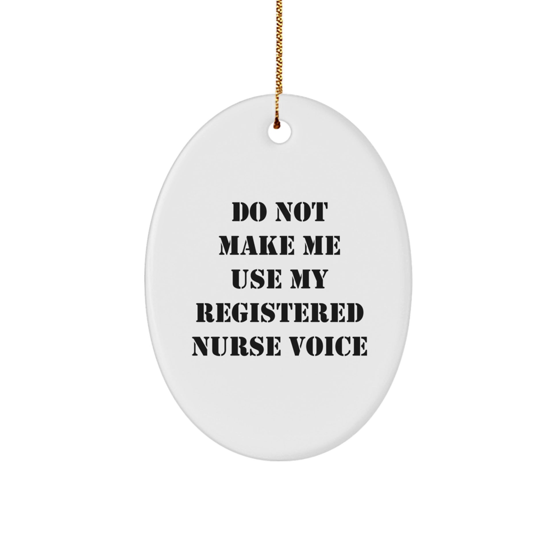 Christmas Gift for Teens Registered Nurse Oval Ornament Surprise - Image 1