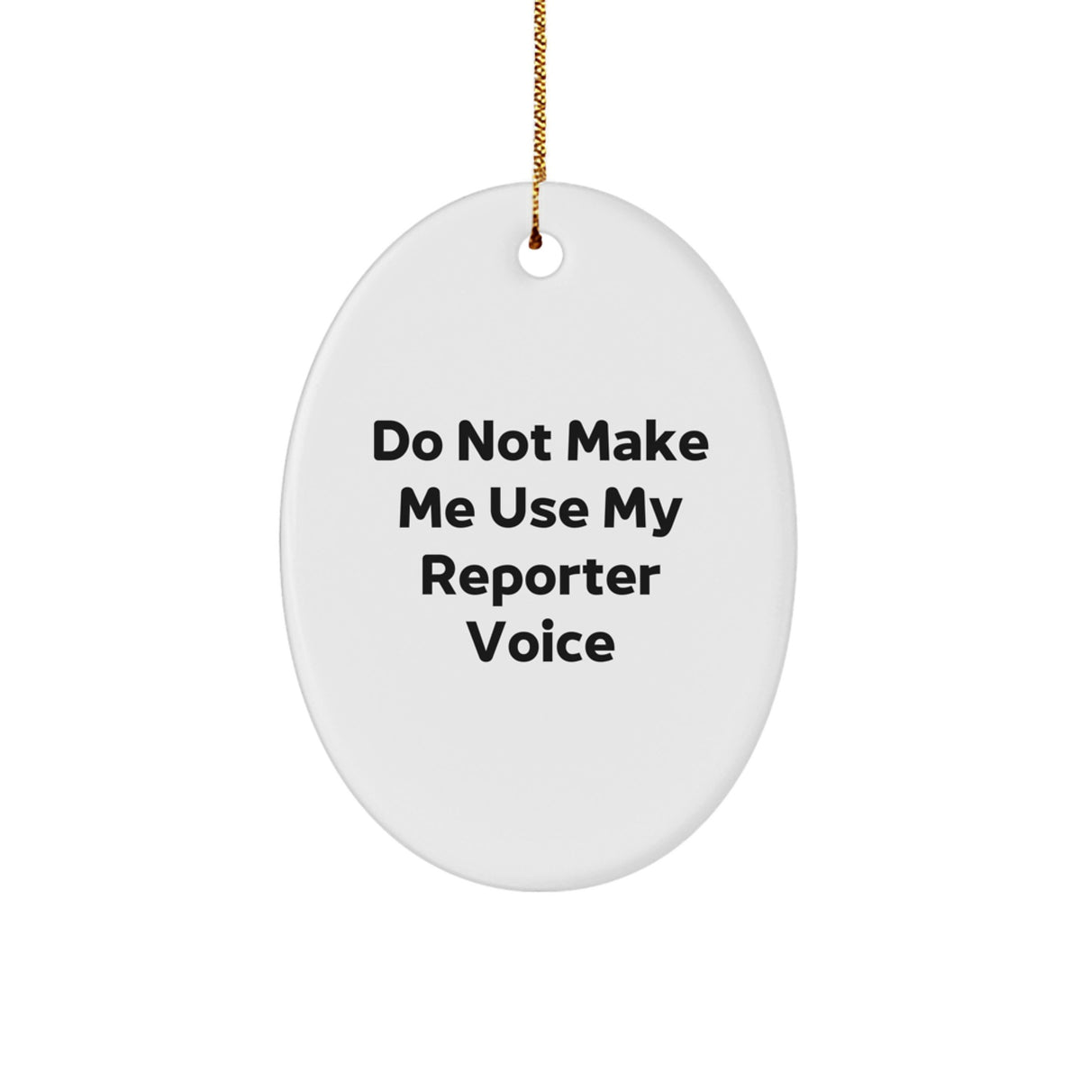 Reporter Keepsake Christmas Ornament for Him Gift – Holiday Tree Decor - Image 1