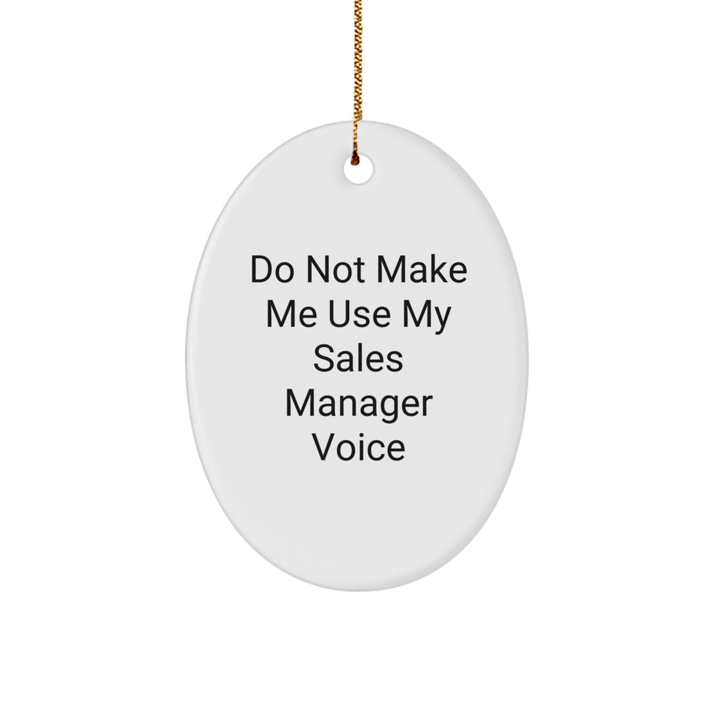 Sales Manager Oval Ornament Collectible for Neighbors Christmas Gift - Image 1