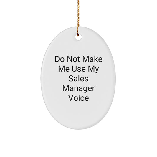 Sales Manager Oval Ornament Collectible for Neighbors Christmas Gift - Image 1
