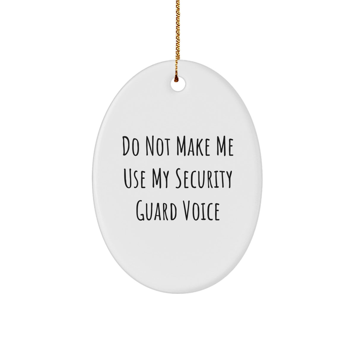 Oval Security Guard Christmas Ornament for Kids Treasure Gift - Image 1